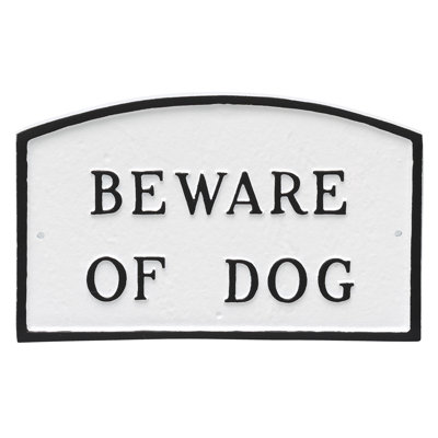 Plaque de jardin Bodnachuk Beware of Dog