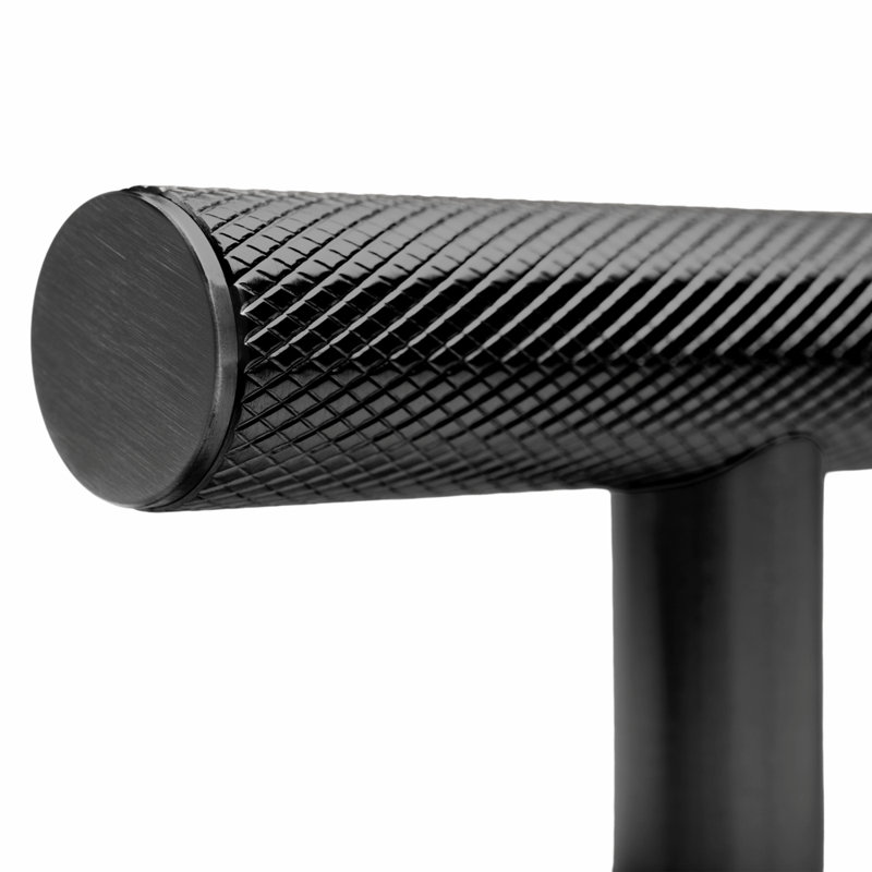ZLINE Autograph Edition 48 in. Wall-Mount Range Hood Helix Handle (Set of 1) in Matte Black (RHHZ-K-MB-48), Stainless Steel