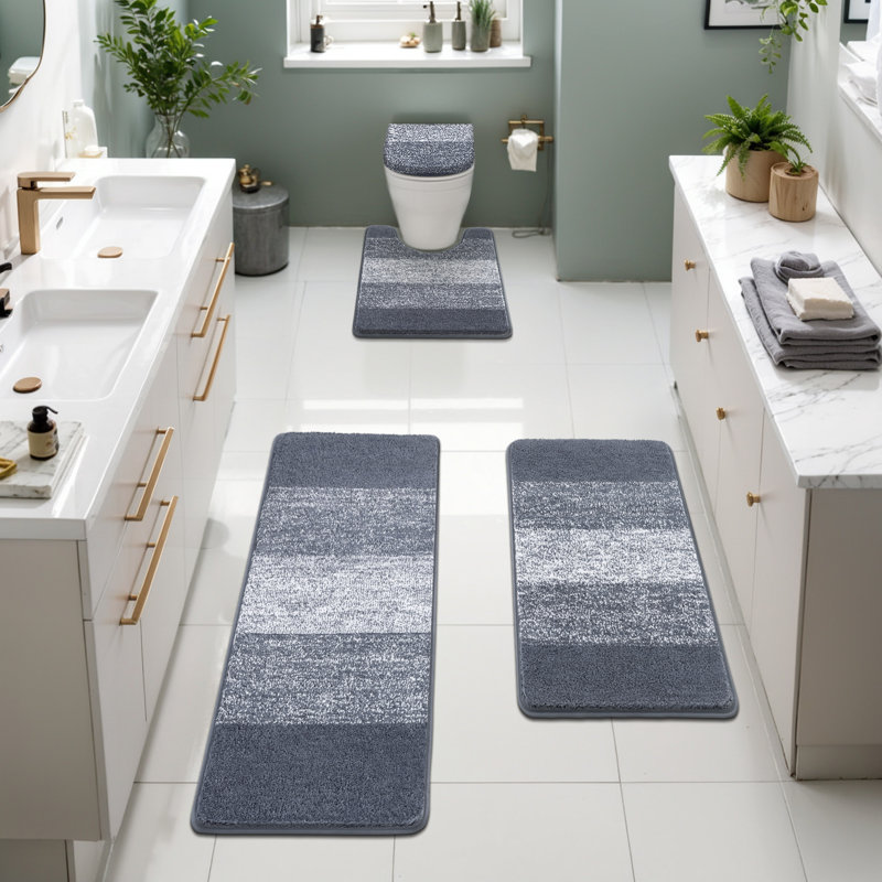 Tapis en microfibre Lazzuro , Gris