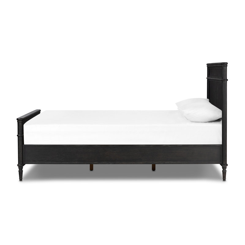 Toulouse Bed, Distressed Black, King