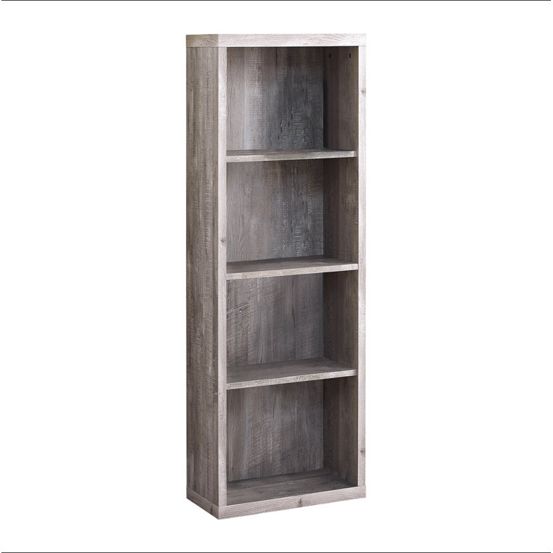 Bibliothèque, bibliothèque, étagère, 5 niveaux, h 48 po, bureau, chambre à coucher, Taupe