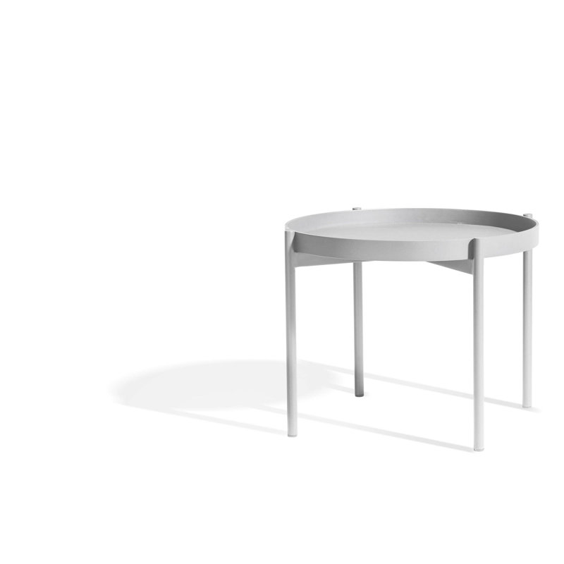 Saltö Lounge Table, 22" W x 22" L x 16.5" H, Light Gray