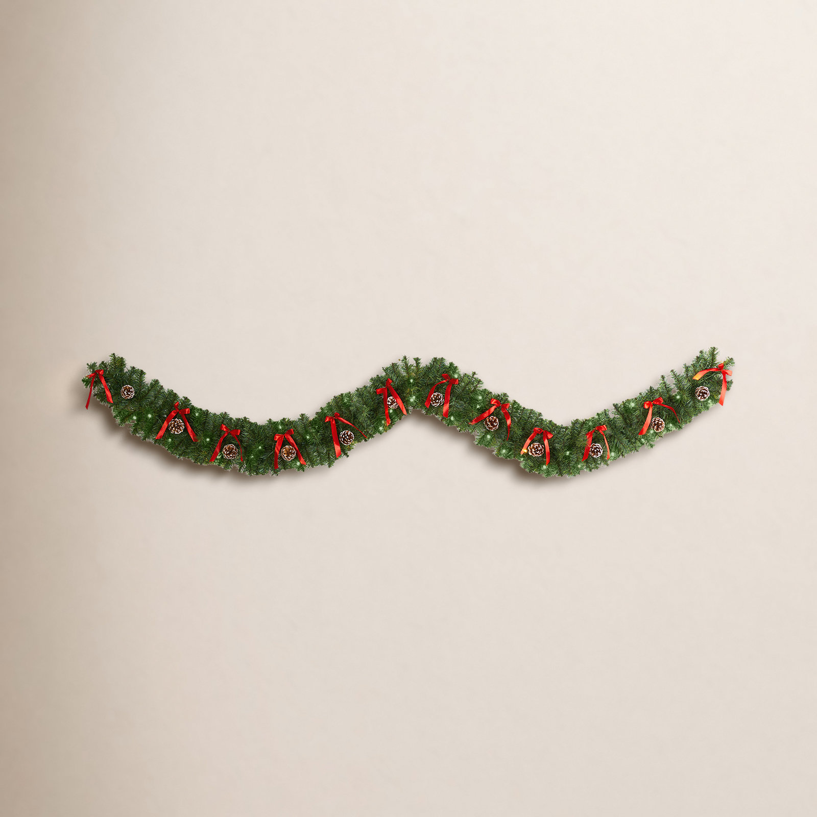 6'' in. Lighted Faux Garland