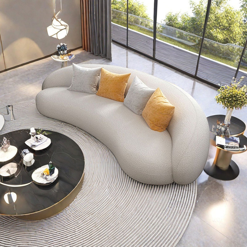 Canapé de salon moderne et simple, 4, H 29,52 po x l 94,48 po x P 37,4 po