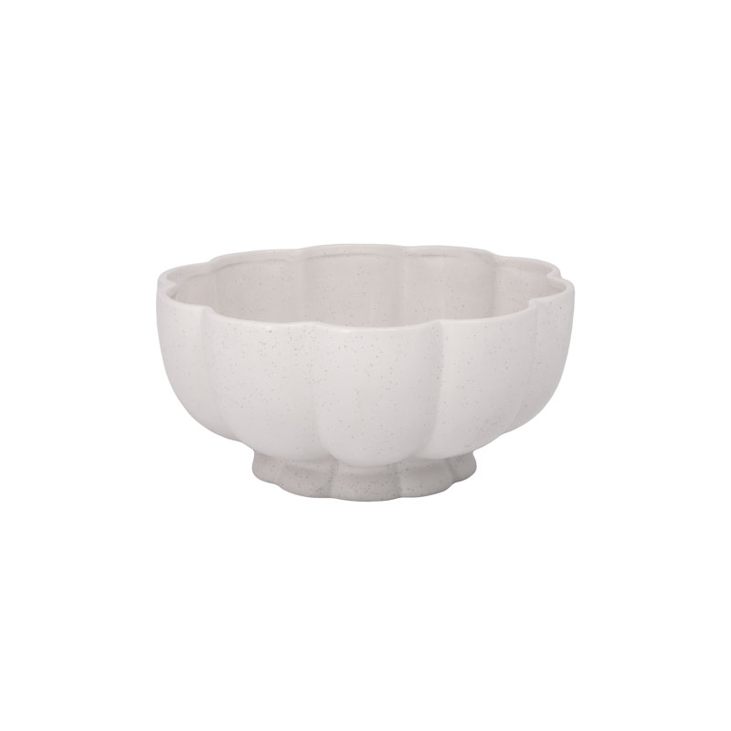 Dolomite Ceramic Pumpkin Vase White