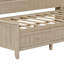Lit de jour en bois avec tablettes de rangement et 3 tiroirs-623656729