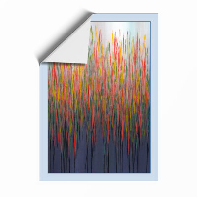 Chromatic Descent Abstract - Framed Print