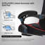 LUCKRACER Adjustable Reclining Ergonomic Swiveling PC & Racing Game Chair with Footrest-113244924-129584377