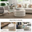Repose-pieds rond 31,5 po HOMcom (y compris le repose-pieds)