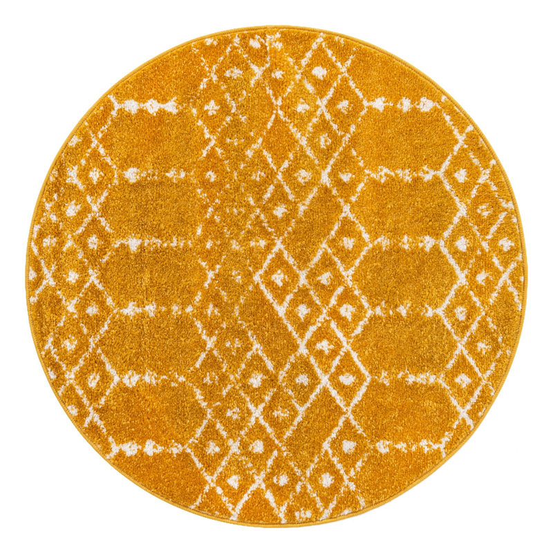 Lazaro Geometric Indoor Rug, Round 3'