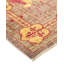 Tapis rose / fauve en laine noué à la main de conception unique 6 pi 1 po x 8 pi 9 po Caziyah Arts & Crafts