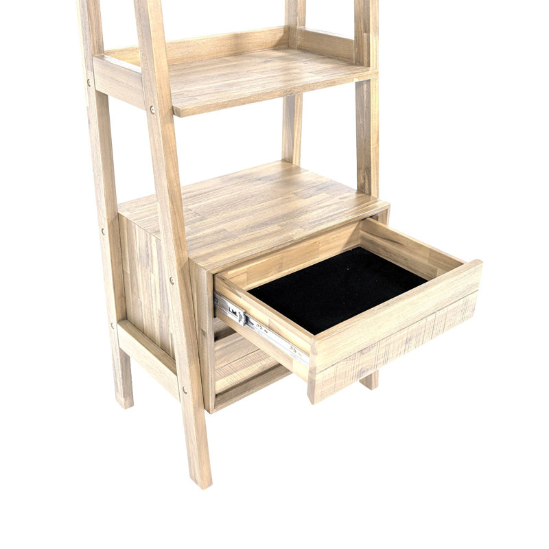 Bibliothèque modulaire Claxton 180 cm (H) x 60 cm (L) - Bois flotté clair, Beige