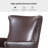 Aviles  29.2" W Vegan Leather Wingback Armchair-1762382811