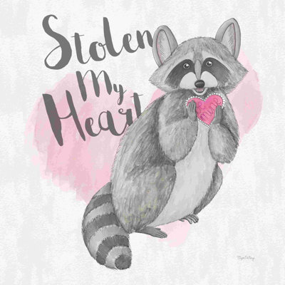 " My Furry Valentine I " by Elyse DeNeige Painting Print