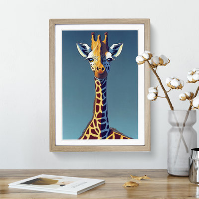 Giraffe Cartoon - Wall Art