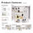 LED Bathroom Medicine Cabinet With Single-Color White Light ,Anti-Fogging ,Easy To Install Aluminum-Plastic Cabinet.