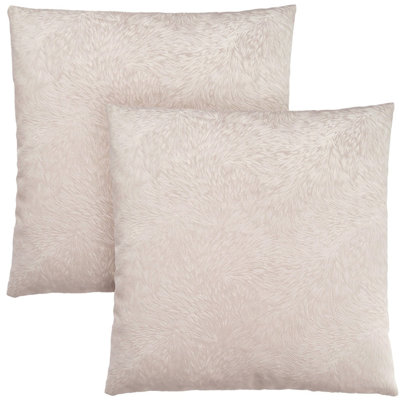 Coussins, ensemble de 2, carré 18 x 18, coussin à recouvrir inclus, canapé, canapé, chambre à coucher, polyester