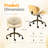 PU Curved Office Chair With Antique Bronze Base-2048463792
