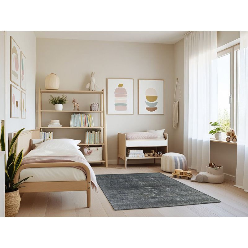 Tapis oriental gris, Rectangle 4 pi x 6 pi