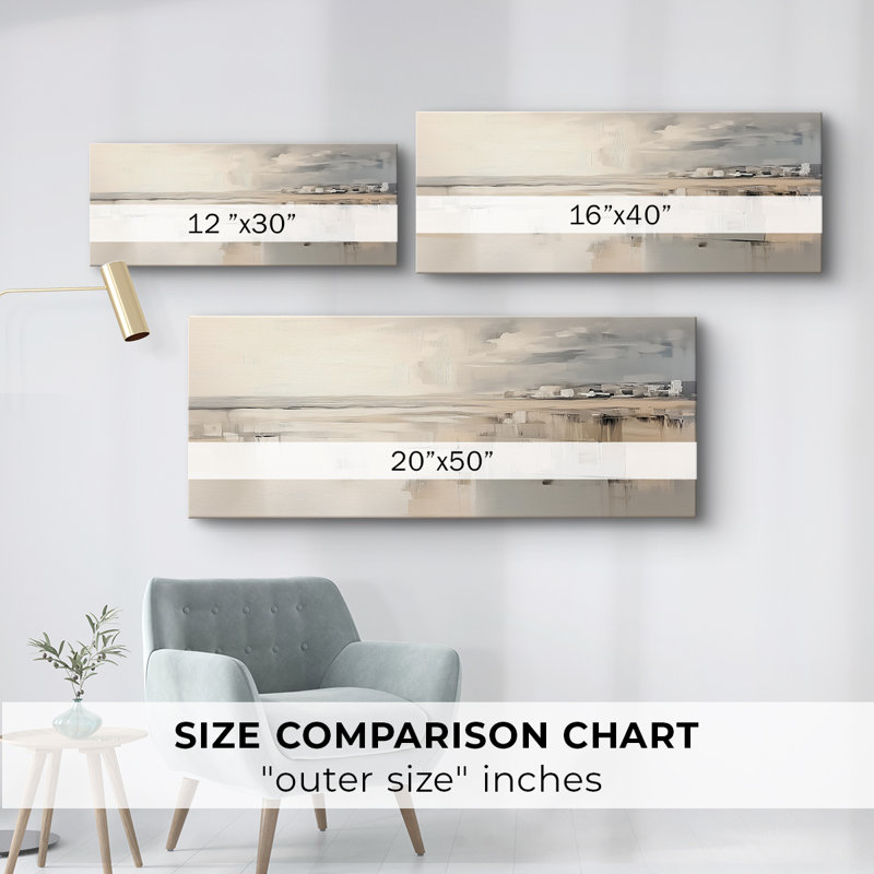 Série abstraite - XLI - Toile tendue avec châssis - Prêt à accrocher, H 12 po x l 30 po