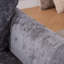 Très grand méridienne intérieure, canapé-lit simple en tissu d'ameublement en chenille avec assise large, ensemble de canapé-lit rembourré, ensemble de canapé-527775612