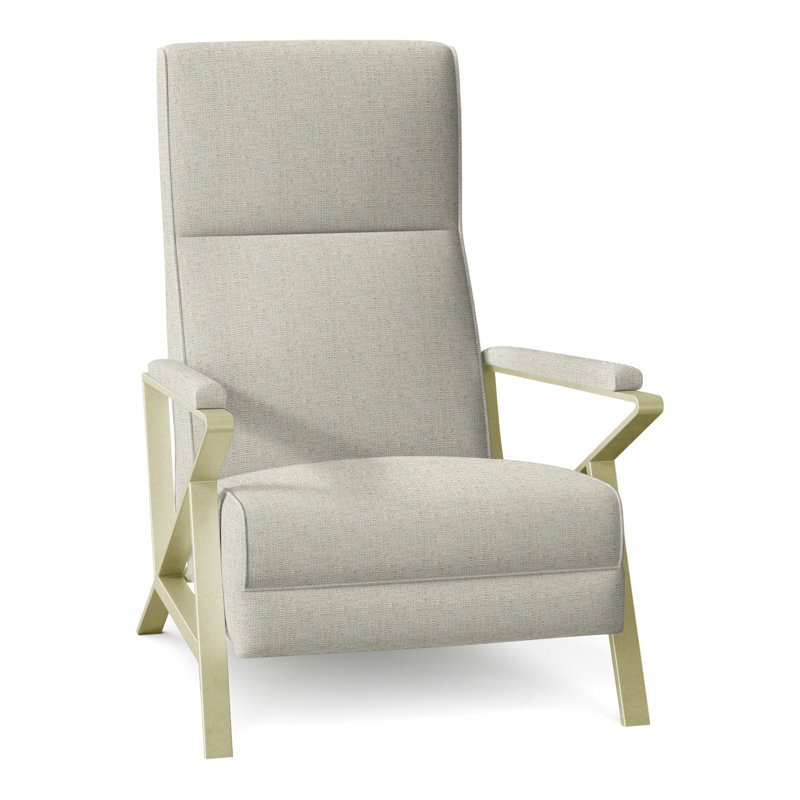 Infinity 28.25" Wide Manual Standard Recliner, Brushed Brass, Perigold Poros Sage