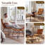 Mid-Century Chenille Upholstered Accent Chair with Ottoman Set, Ergonomic Lounge Chair with Wood Armrest & Metal Frame, Tufted Leisure Chair for Living Room Bedroom-711615320