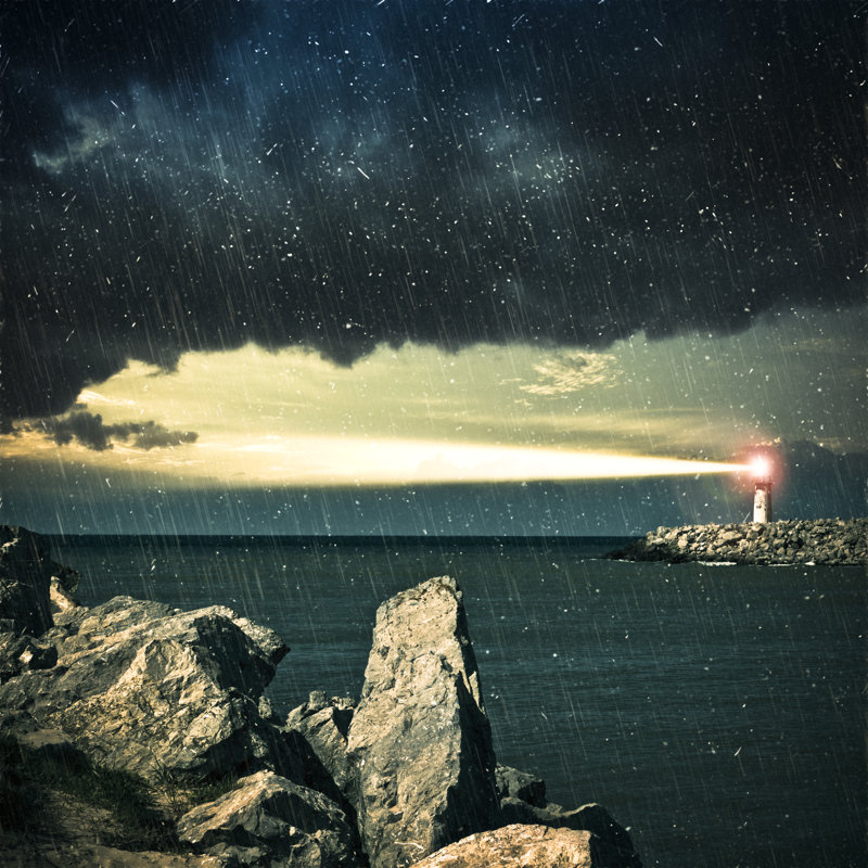 Phare par Adempercem, H 20 po x l 20 po