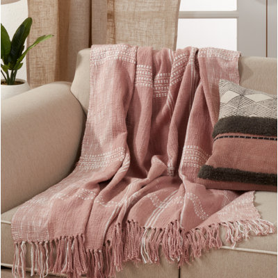 Chelse Cotton Hand Woven Throw Blanket