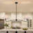 2-Light Linear Pendant Light with Pleated Fabric Shades and PVC Lining-1573065621