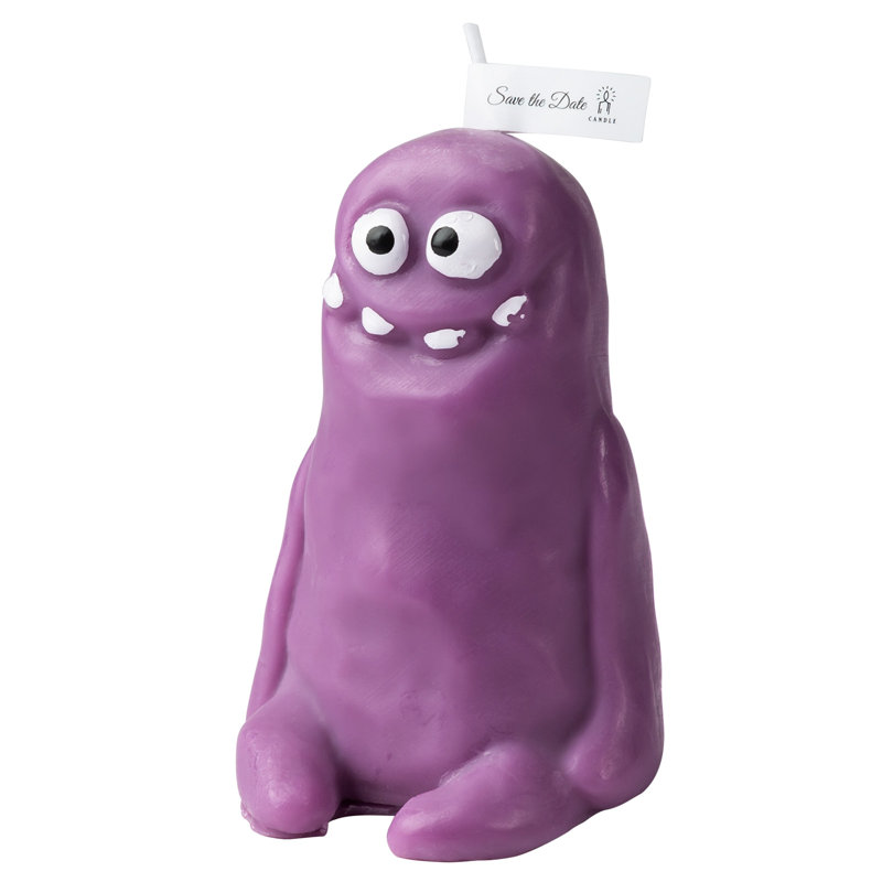 Bougie parfumée mignonne boue Rejuuv - mauve