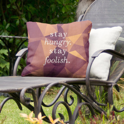 Coussin décoratif intérieur / extérieur Stay affamé