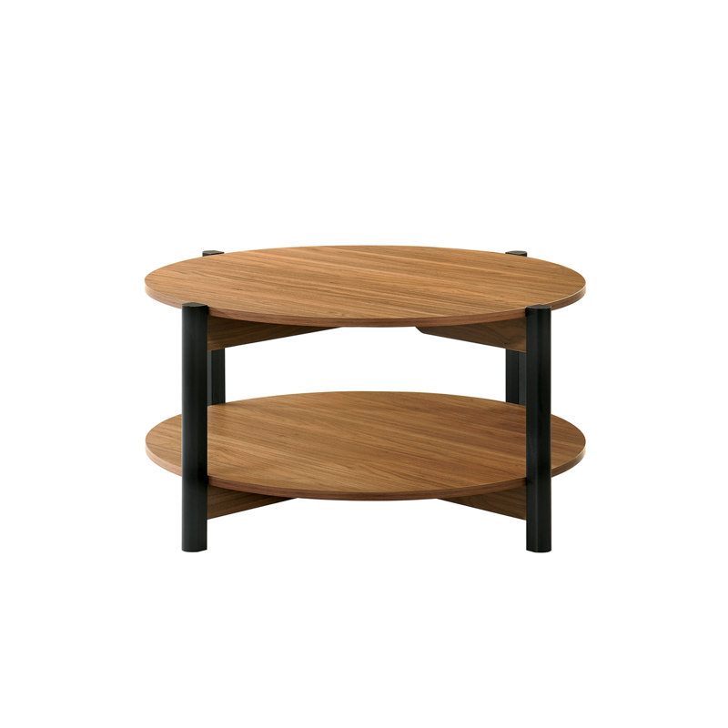 Table basse à finition ouverte noyer 1pc