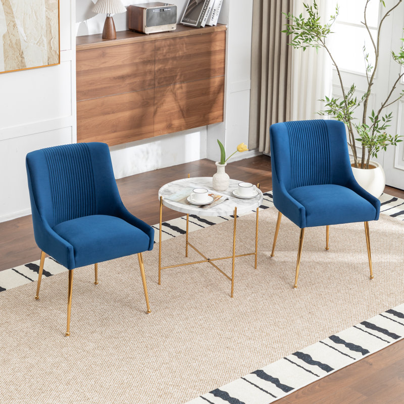 Chaise d'appoint Elian, Bleu marine