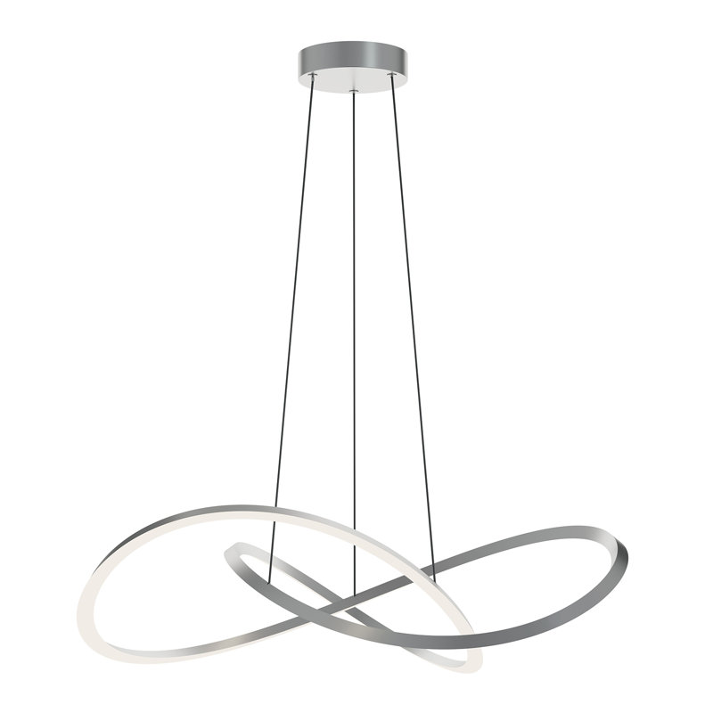 Chalfont LED Pendant Light, 7.25" H x 31.50" W x 31.50" D, Satin Nickel
