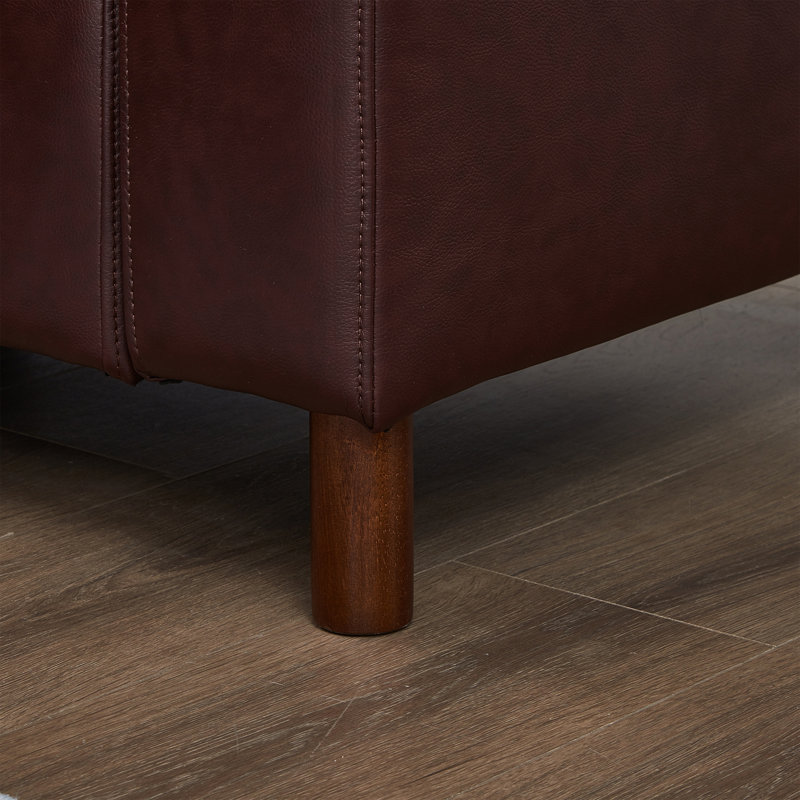 Canapé modulaire de luxe en cuir de polyuréthane de qualité moderne avec revêtement de 5 pièces, Cuir PU bourgogne