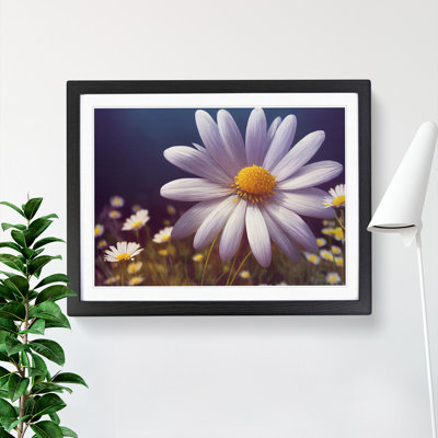 Extravagant Daisy Flower - Single Picture Frame Print