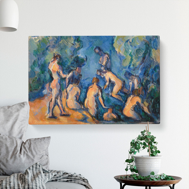 Bathers Vol.3 by Paul Cezanne - Wrapped Canvas, 35cm H x 50cm W x 3cm D