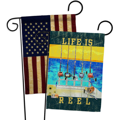 Drapeau de jardin 2 côtés en polyester 18,5 x 13 po