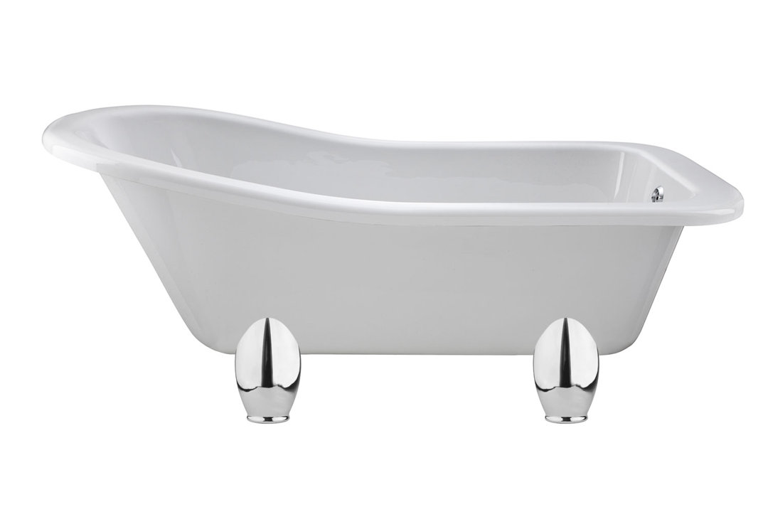 Brockley 170cm x 73cm Freestanding Soaking Bathtub