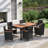 Callan Rectangular 6 - Person 59.05" Long Dining Set with Cushions-424226909