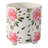 Decorative Indoor and Outdoor Planter with Painted Flower Design - Stylish and Cute Flower Pots for Living Room, Patio, or Home Decor - White & Pink-2143529108