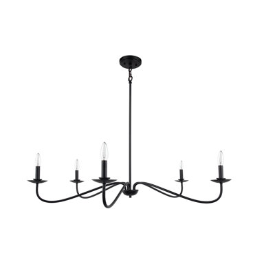 Lustre classique à 5 lumières de style bougie Grimblement