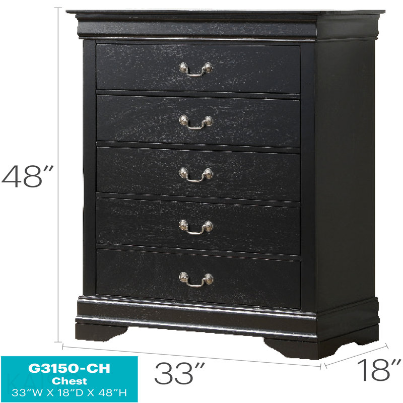 Charmant coffre de rangement traditionnel noir