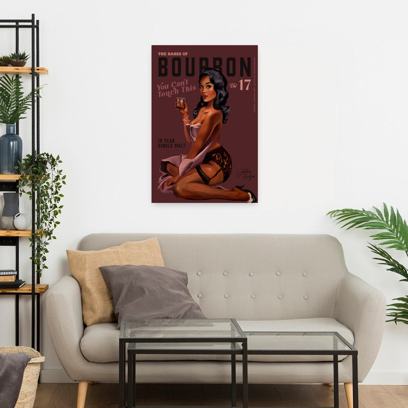 Art contemporain rétro, art rétro, H 24 po x l 16 po