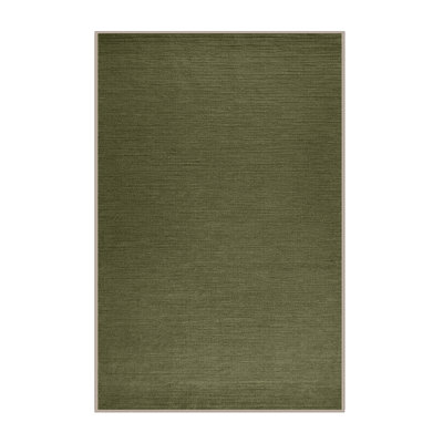 Machine Washable Solid Brown Area Rug