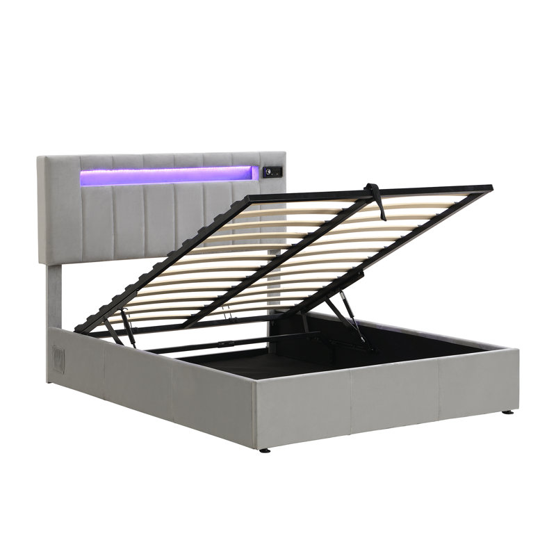 Metal Ottoman Storage Bed