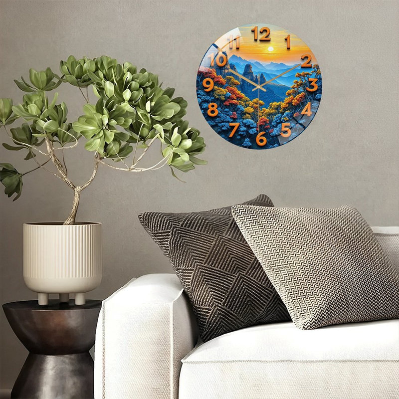Horloge murale Sunset