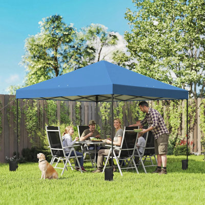 135.8" L X 118.1" W Pop Up Canopy Tent, 1-min Setup, Upf30+ Waterproof 210d Oxford, Foldable Portable With Carry Bag