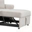 Fauteuil convertible en chenille avec dossier réglable-428265120